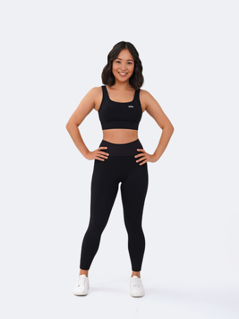 7/8 High-Waisted Leggings in Black